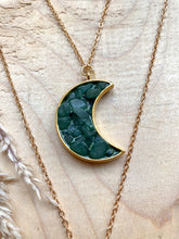 Load image into Gallery viewer, Aventurine Moon Layering Necklaces