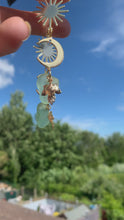 Load and play video in Gallery viewer, Dawn Goddess Sea Glass Earrings
