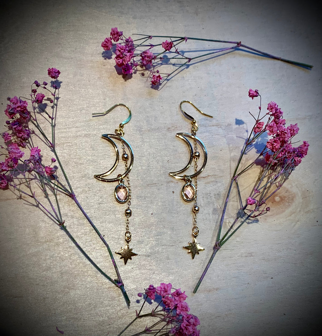 Celestial Pink Earrings