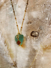 Load image into Gallery viewer, Golden Hour Sea Glass Necklace
