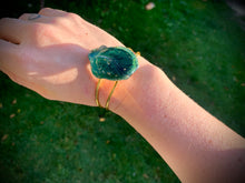 Load image into Gallery viewer, Emerald Wings Sea Glass Bracelet
