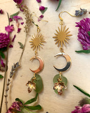 Load image into Gallery viewer, Dawn Goddess Sea Glass Earrings
