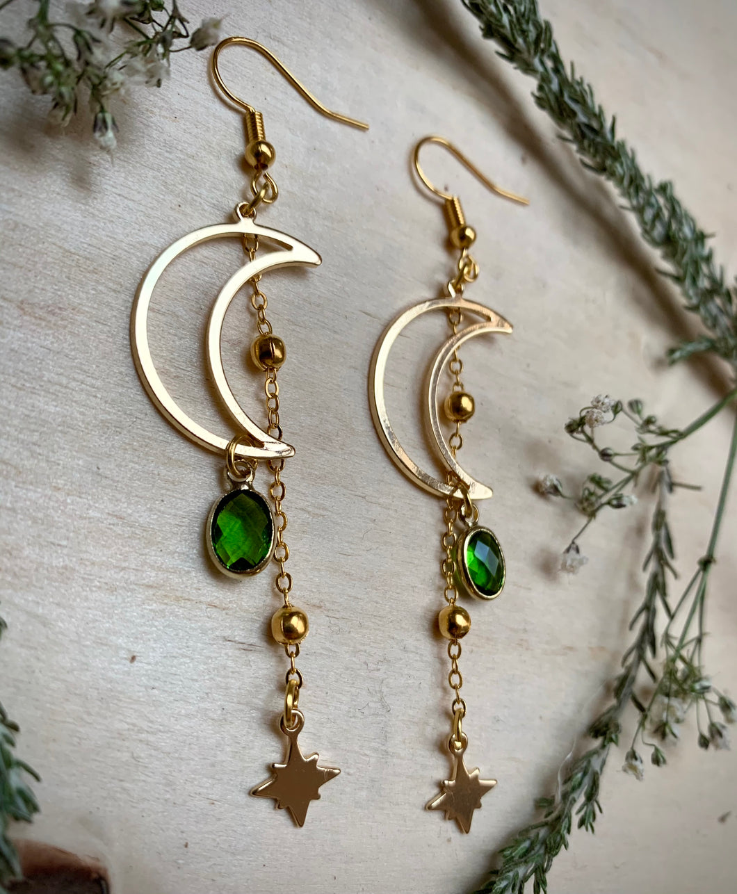 Celestial Emerald Earrings