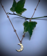 Load image into Gallery viewer, Sister of the Moon Gold Necklace
