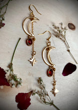 Load image into Gallery viewer, Celestial Red Earrings
