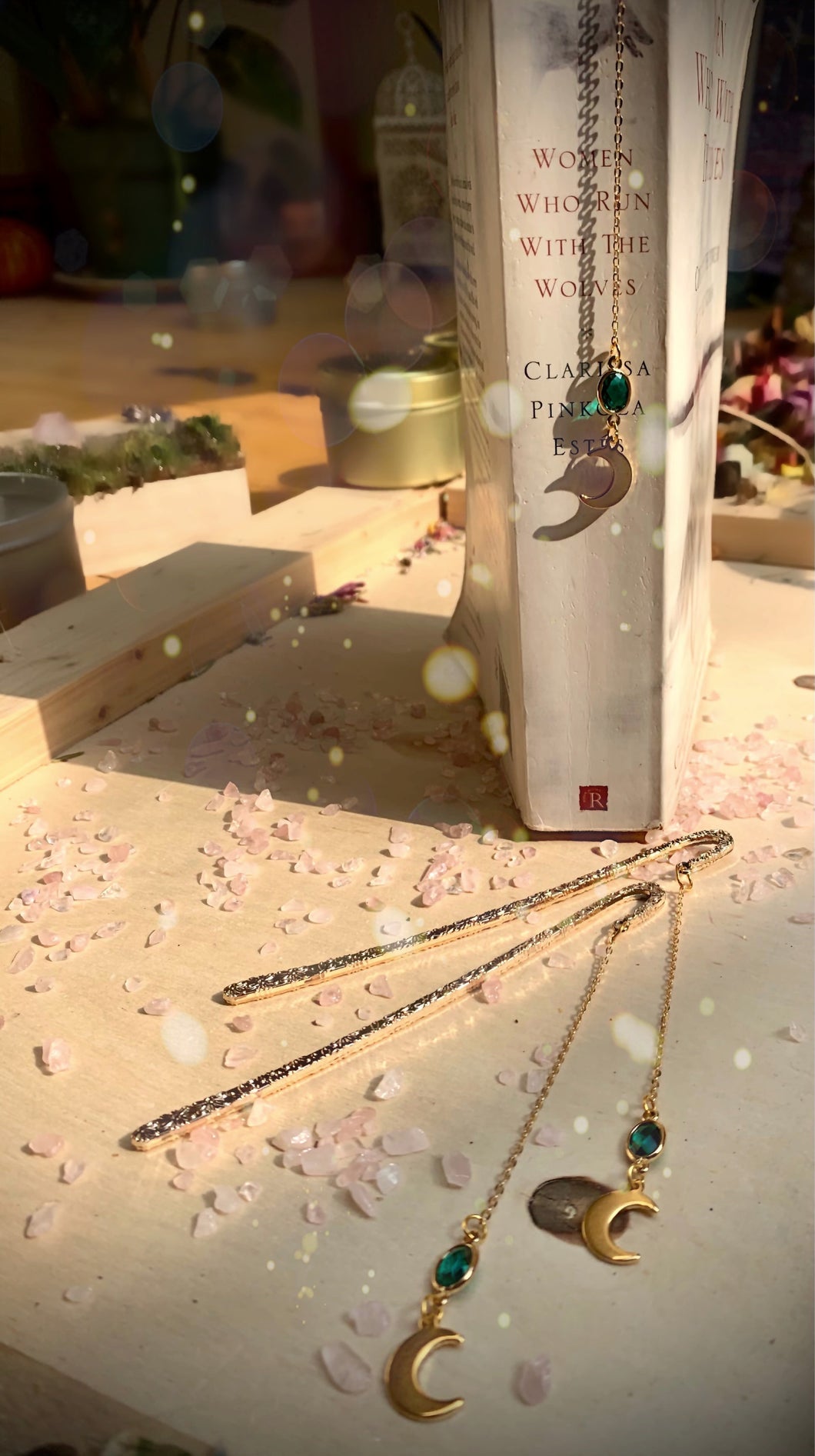 Emerald Moon Bookmark