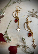 Load image into Gallery viewer, Celestial Red Earrings
