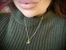 Load image into Gallery viewer, Sister of the Moon Gold Necklace
