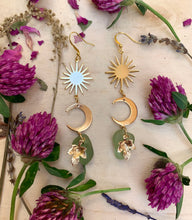 Load image into Gallery viewer, Dawn Goddess Sea Glass Earrings

