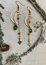 Load image into Gallery viewer, Celestial Emerald Earrings
