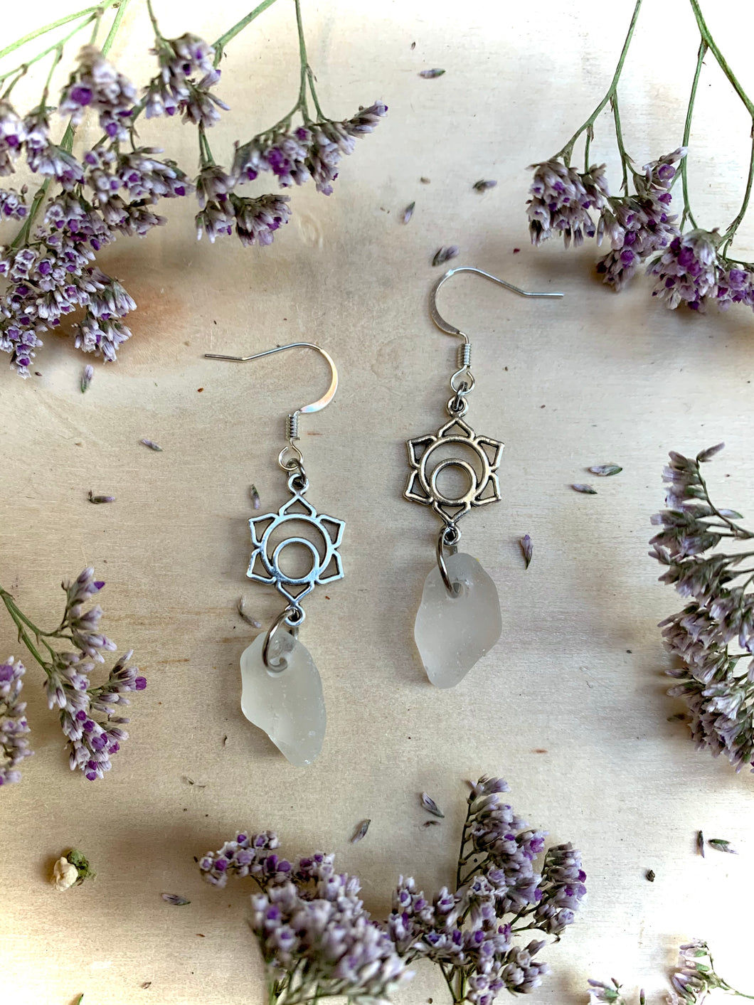 Horizon Sea Glass Earrings